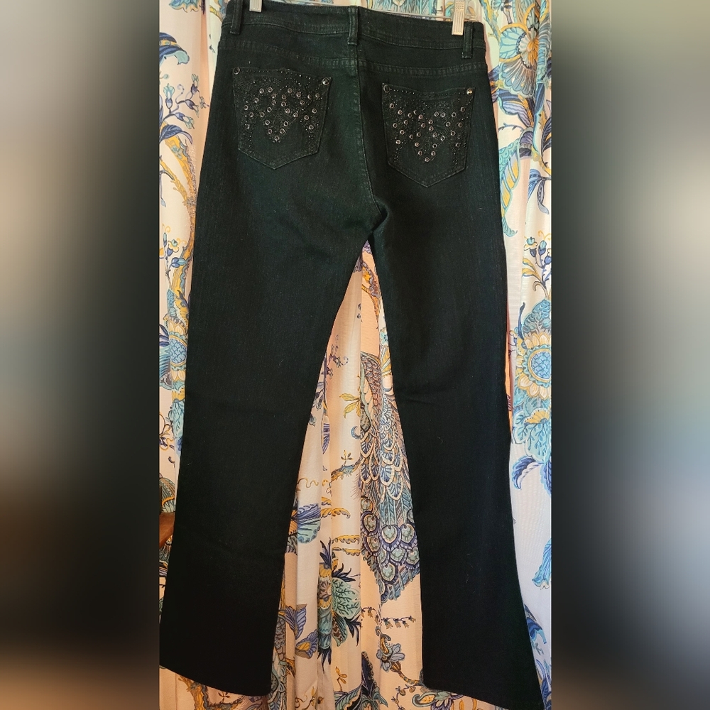 Daniel Black Studded Jewel Jeans